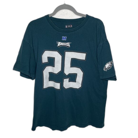 Philadelphia Eagles Green T Shirt Mens XL NFL Football #25 McCoy Team Apparel - Picture 1 of 6